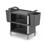 Closed Service Trolley - Black