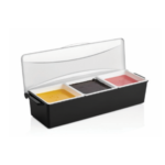 Bar Caddy with Lid 3 Compartments