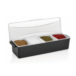Bar Caddy with Lid 4 Compartments