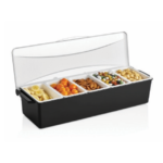 Bar Caddy with Lid 5 Compartments