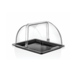 GN 1/2 Black Dome Cover PC 325x265