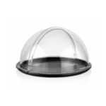 Round Revolving Dome Cover Black PC 350 mm
