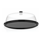 GN 1/2 Black Dome Cover PC 350 mm